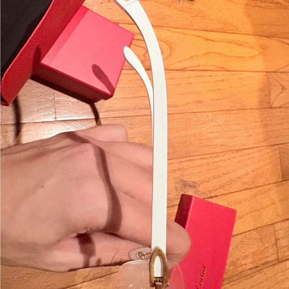 Cartier Gold Rimless Eyewear - Picture 2 of 3